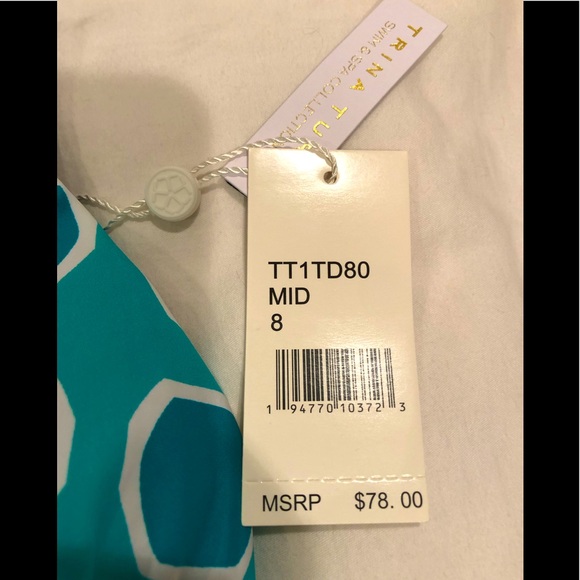 NWT Trina Turk reversible swimsuit. Size 8. Resort wear Swim and Spa collection - Picture 7 of 10